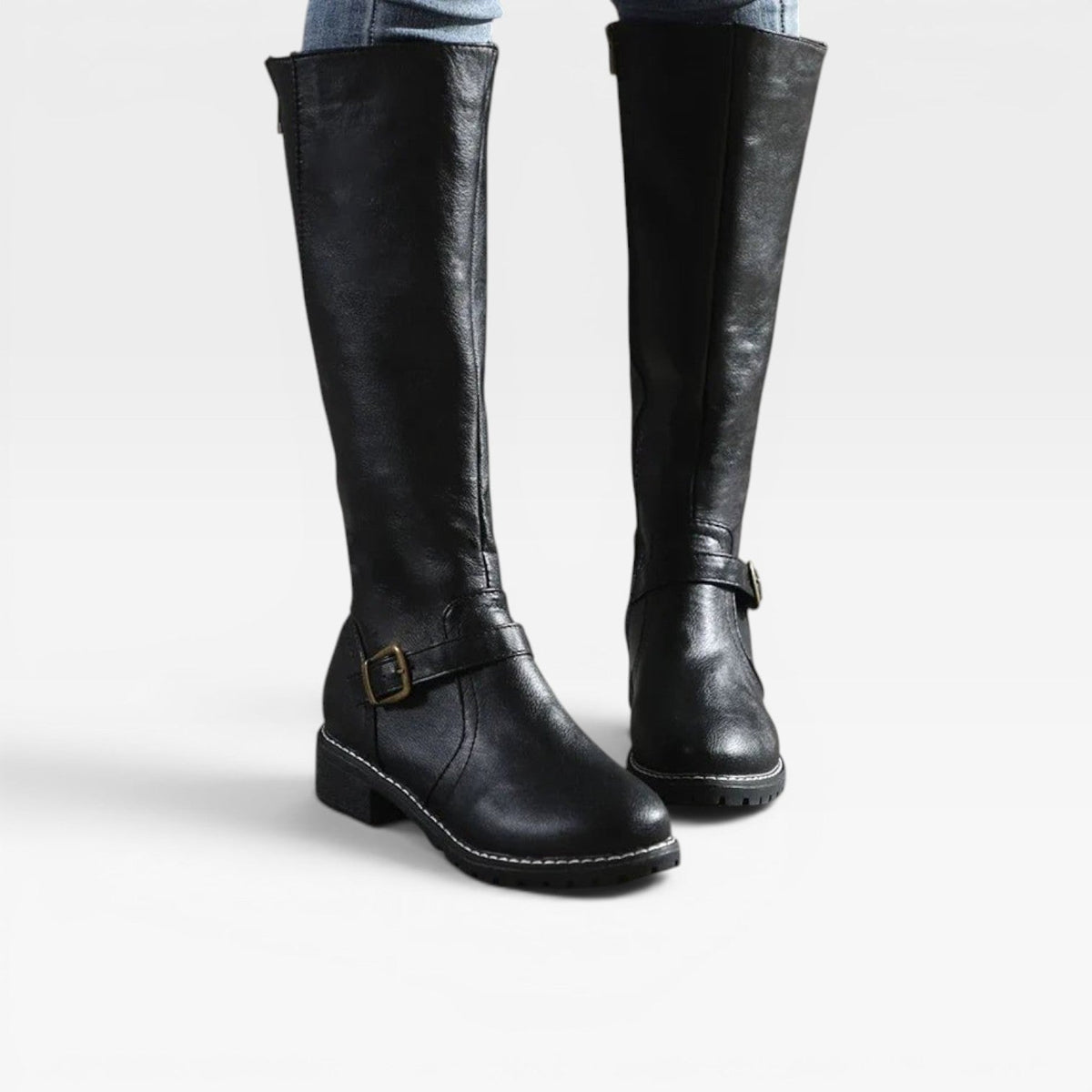 Women's Knee High Leather Riding Boots