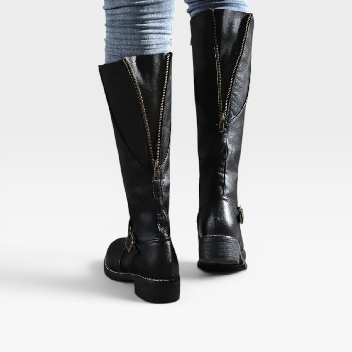 Women's Knee High Leather Riding Boots