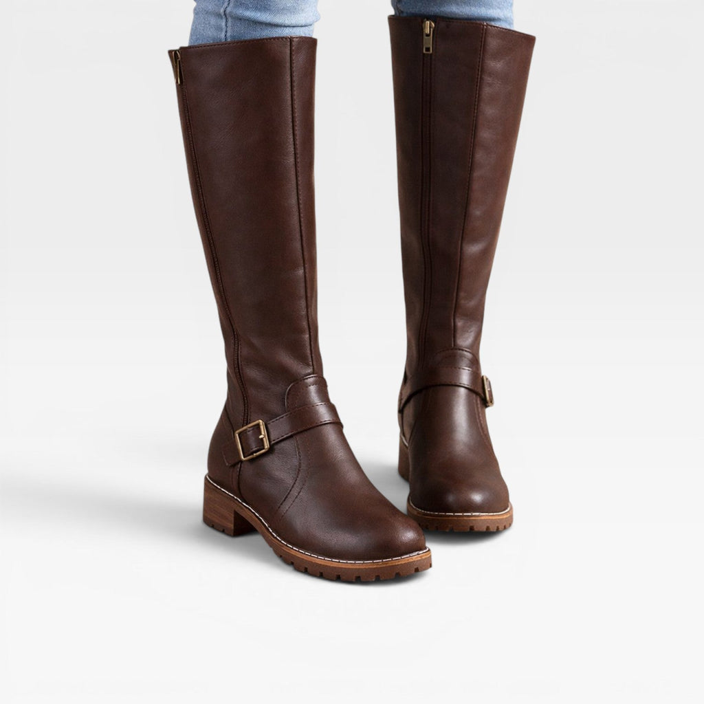 Women's Knee High Leather Riding Boots