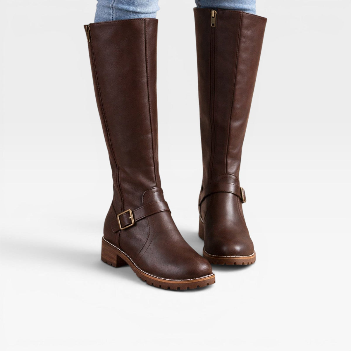 Women's Knee High Leather Riding Boots