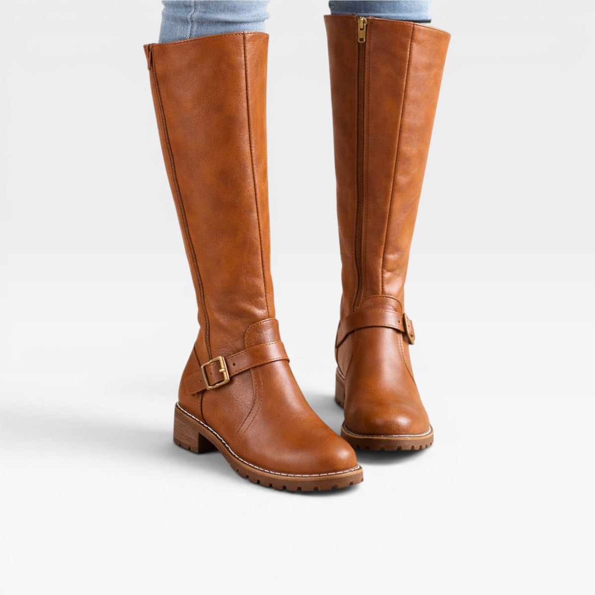 Women's Knee High Leather Riding Boots