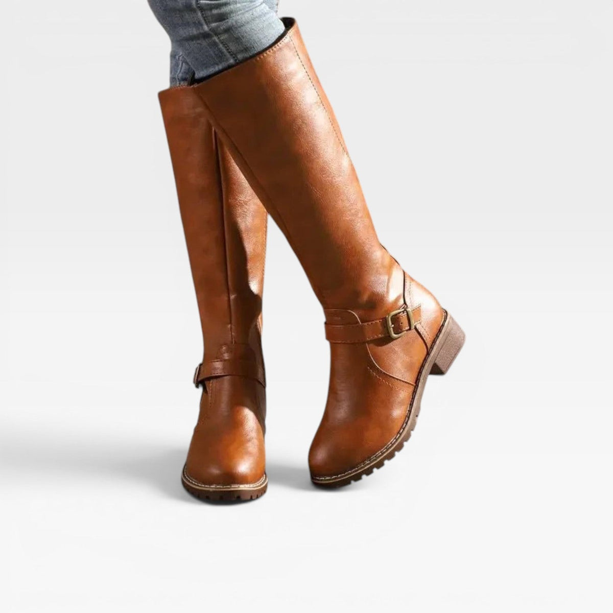 Women's Knee High Leather Riding Boots
